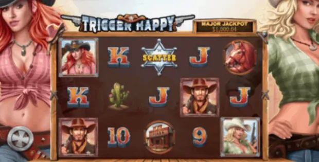 Screenshot of Trigger Happy online slot